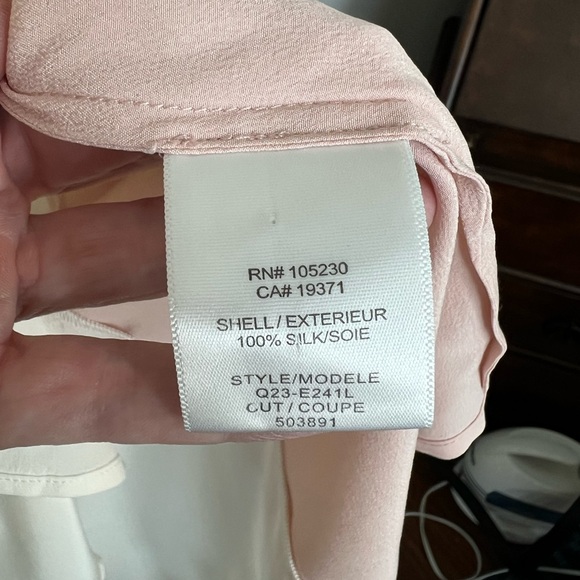 Equipment 100%Silk Diem Clean with Inset Button Down Shirt in Bright White - Picture 12 of 13